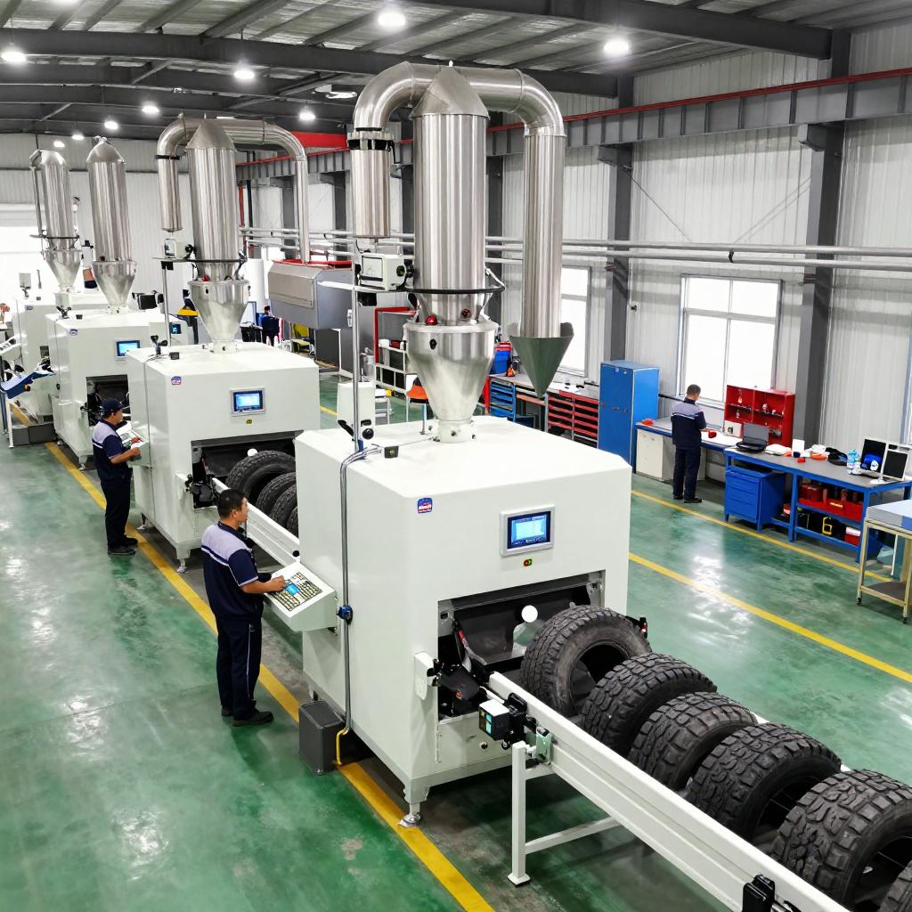 国产智能化废轮胎粉碎装备获突破第二张图