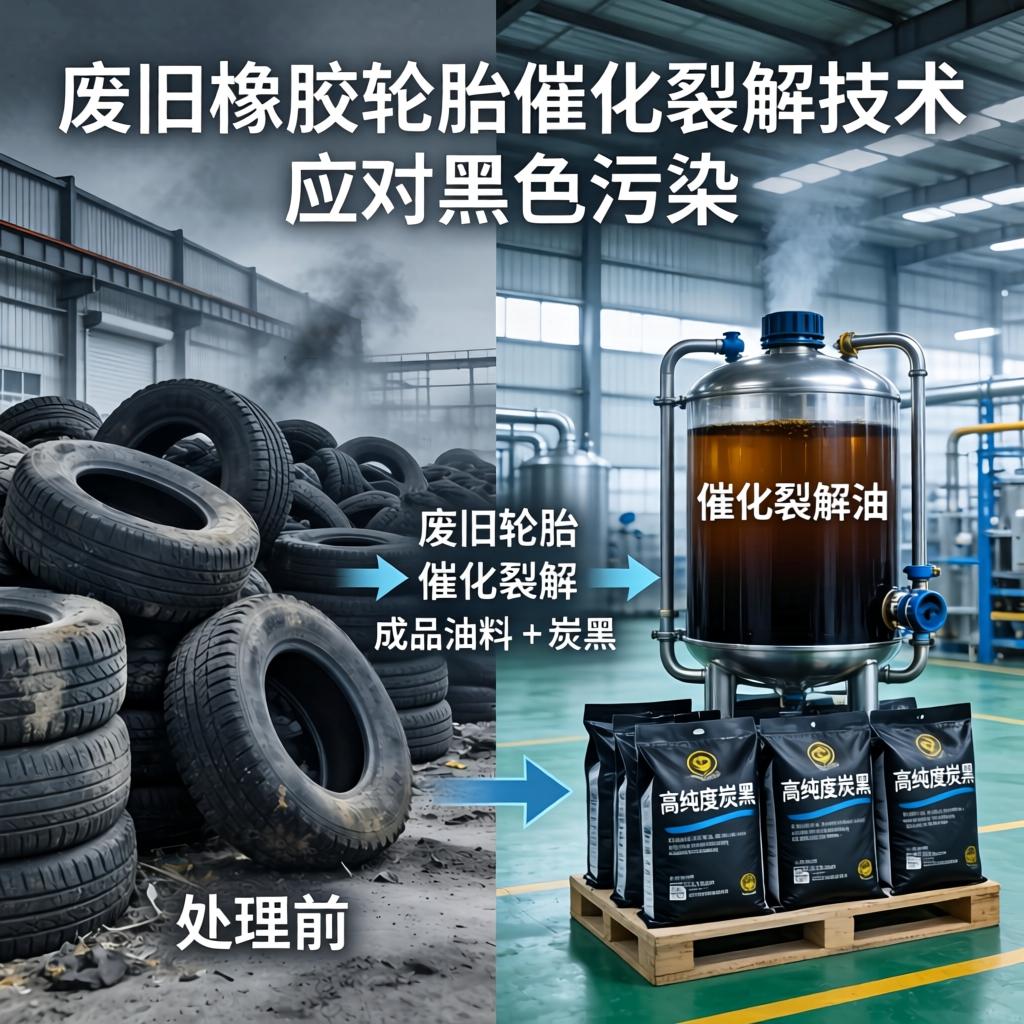 废旧橡胶轮胎催化裂解技术应对“黑色污染”第一张图