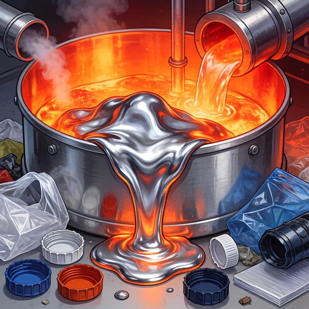 香港废塑料裂解加速工艺研制中第一张图