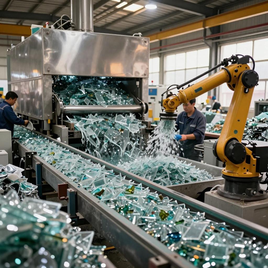 废玻璃循环利用延缓垃圾围城第一张图