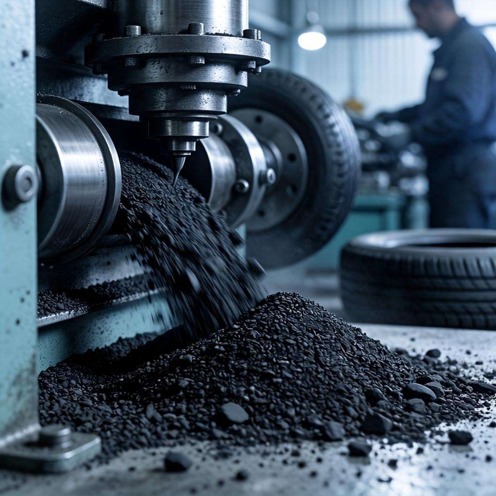 废旧轮胎再生处理变黑色黄金第一张图