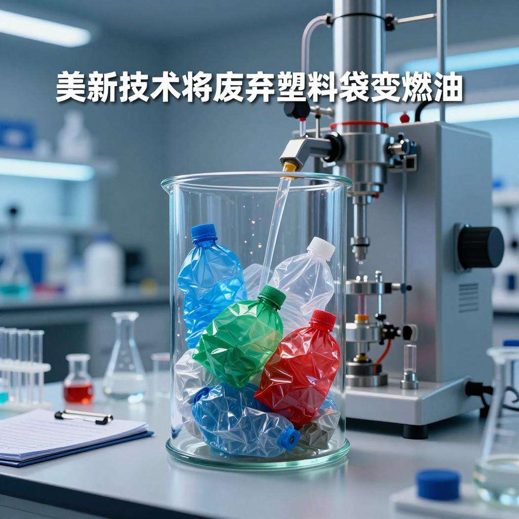 美新技术将废弃塑料袋变燃油第一张图