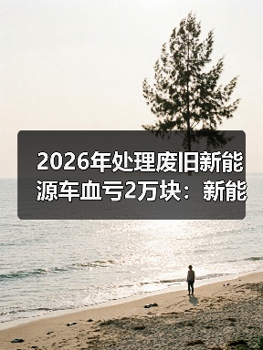 2026年处理废旧新能源车血亏2万块：新能源汽车报废回收的5个坑（图4）