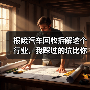 报废汽车回收拆解这个行业,我踩过的坑比你想的要多(图1) 报废汽车回收拆解这个行业,我踩过的坑比你想的要多(图1)