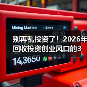 别再乱投资了！2026年回收投资创业风口的3个狠招（图4）