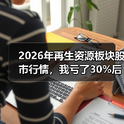 2026年再生资源板块股市行情,我亏了30%后想明白几件事(图3) 2026年再生资源板块股市行情,我亏了30%后想明白几件事(图3)