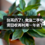 别再扔了!我靠二手物资回收再利用一年省下3万多(图1) 别再扔了!我靠二手物资回收再利用一年省下3万多(图1)
