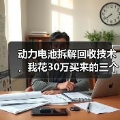 动力电池拆解回收技术，我花30万买来的三个教训（图4）