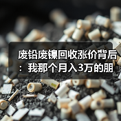 废铅废镍回收涨价背后:我那个月入3万的朋友差点亏掉底裤(图1) 废铅废镍回收涨价背后:我那个月入3万的朋友差点亏掉底裤(图1)