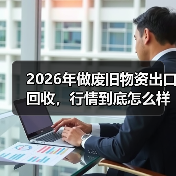 2026年做废旧物资出口回收，行情到底怎么样？（图1）
