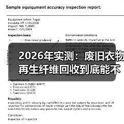 2026年实测:废旧衣物再生纤维回收到底能不能赚钱?(图1) 2026年实测:废旧衣物再生纤维回收到底能不能赚钱?(图1)