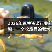 2026年再生资源行业前瞻:一个收废品的老大哥跟我说了句大实话(图3) 2026年再生资源行业前瞻:一个收废品的老大哥跟我说了句大实话(图3)