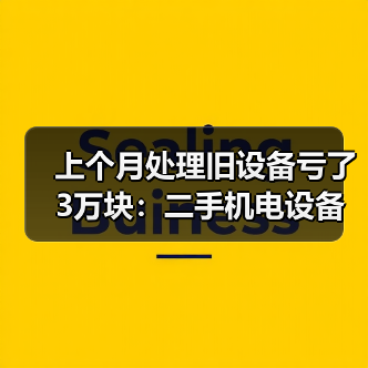 上个月处理旧设备亏了3万块:二手机电设备回收的5个坑(图4) 上个月处理旧设备亏了3万块:二手机电设备回收的5个坑(图4)