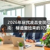 2026年居民废品变现指南：楼道里捡来的3万块，比加班实在（图4）