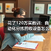 花了120万买教训：自动化分拣回收设备怎么选不踩坑（图1）