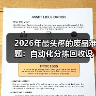 2026年最头疼的废品难题:自动化分拣回收设备到底值不值得上?(图4) 2026年最头疼的废品难题:自动化分拣回收设备到底值不值得上?(图4)