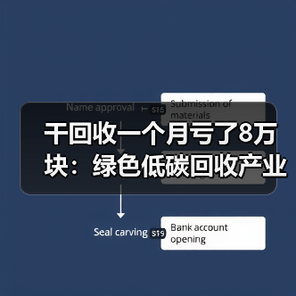 干回收一个月亏了8万块:绿色低碳回收产业的水到底有多深?(图2) 干回收一个月亏了8万块:绿色低碳回收产业的水到底有多深?(图2)