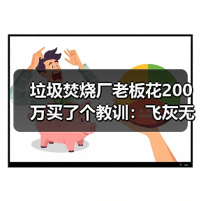 垃圾焚烧厂老板花200万买了个教训:飞灰无害化回收处置(图1) 垃圾焚烧厂老板花200万买了个教训:飞灰无害化回收处置(图1)