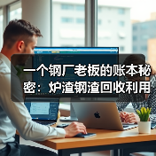 一个钢厂老板的账本秘密:炉渣钢渣回收利用(图1) 一个钢厂老板的账本秘密:炉渣钢渣回收利用(图1)