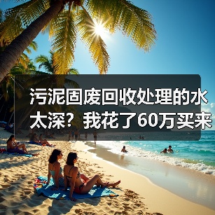 污泥固废回收处理的水太深?我花了60万买来的3个教训(图1) 污泥固废回收处理的水太深?我花了60万买来的3个教训(图1)