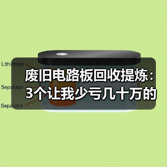 废旧电路板回收提炼:3个让我少亏几十万的教训(图3) 废旧电路板回收提炼:3个让我少亏几十万的教训(图3)