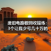 废旧电路板回收提炼:3个让我少亏几十万的教训(图2) 废旧电路板回收提炼:3个让我少亏几十万的教训(图2)