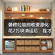 装修垃圾回收资源化:花2万块清运后,我才知道这东西能卖钱(图1) 装修垃圾回收资源化:花2万块清运后,我才知道这东西能卖钱(图1)