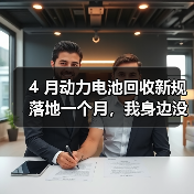 4 月动力电池回收新规落地一个月,我身边没人高兴得起来(图2) 4 月动力电池回收新规落地一个月,我身边没人高兴得起来(图2)