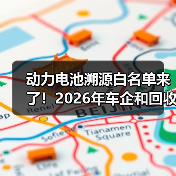 动力电池溯源白名单来了！2026年车企和回收商必看的3个真相（图4）