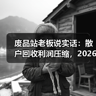 废品站老板说实话:散户回收利润压缩,2026年比想象中更狠(图1) 废品站老板说实话:散户回收利润压缩,2026年比想象中更狠(图1)