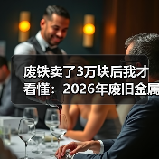 废铁卖了3万块后我才看懂:2026年废旧金属回收行情(图3) 废铁卖了3万块后我才看懂:2026年废旧金属回收行情(图3)