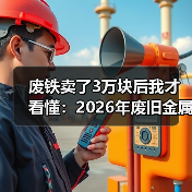 废铁卖了3万块后我才看懂:2026年废旧金属回收行情(图2) 废铁卖了3万块后我才看懂:2026年废旧金属回收行情(图2)