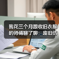 我花三个月跟收旧衣服的师傅聊了聊:废旧纺织品回收再生到底赚不赚钱?(图4) 我花三个月跟收旧衣服的师傅聊了聊:废旧纺织品回收再生到底赚不赚钱?(图4)
