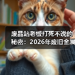 废品站老板打死不说的秘密:2026年废旧金属回收行情(图1) 废品站老板打死不说的秘密:2026年废旧金属回收行情(图1)