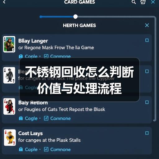 不锈钢回收怎么判断价值与处理流程