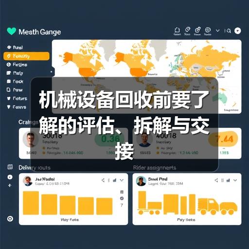 机械设备回收前要了解的评估、拆解与交接要点