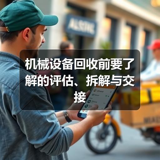 机械设备回收前要了解的评估、拆解与交接要点
