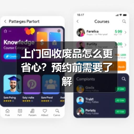 上门回收废品怎么更省心?预约前需要了解的流程与注意事项(图2) 上门回收废品怎么更省心?预约前需要了解的流程与注意事项