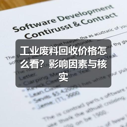 工业废料回收价格怎么看?影响因素与核实方法(图2) 工业废料回收价格怎么看?影响因素与核实方法